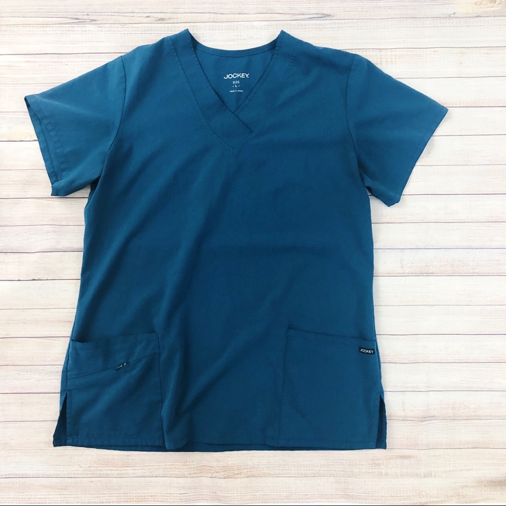 Jockey Blue Scrubs Top Size L